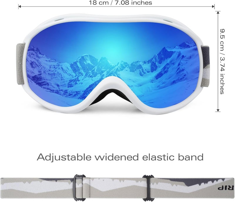Supertrip Ski Goggles Men Women Anti-Fog Snow Goggles UV Protection Snowboard Goggles for Adult Youth - Image 5